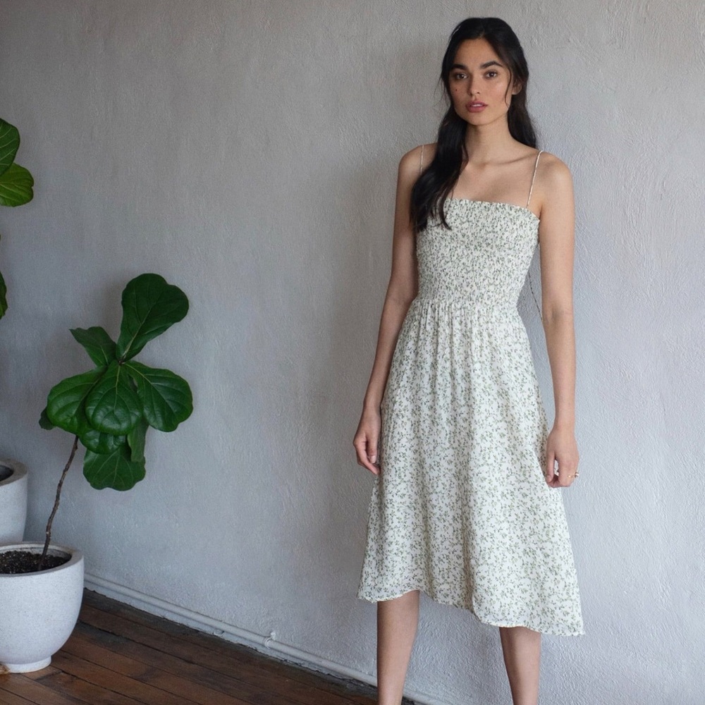 Reformation Sable Dress in Ivy - Size XL